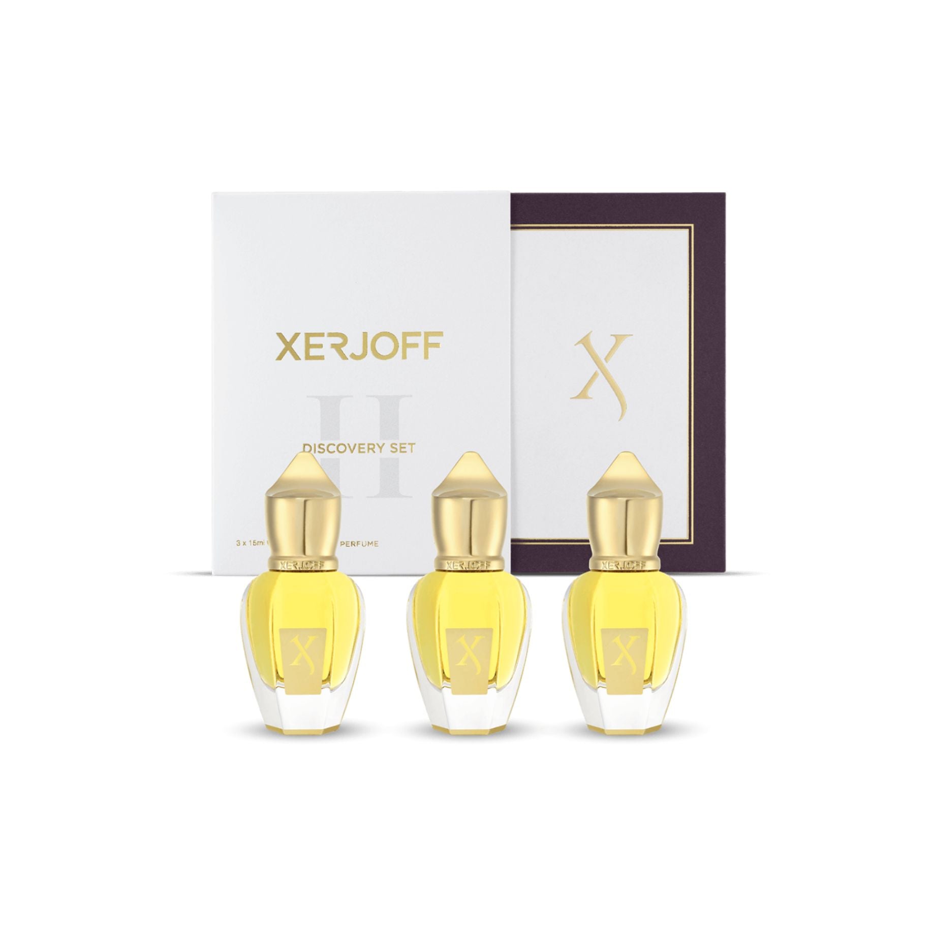 DISCOVERY SET II - XERJOFF 15 ML MUSE - APOLLONIA - ACCENTO OVERDOSE - Fragancias Colombia