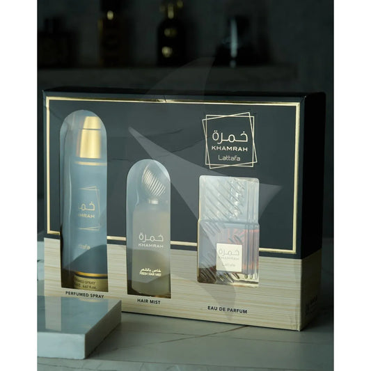 ESTUCHE SET/ KIT KHAMRAH x3 PIEZAS