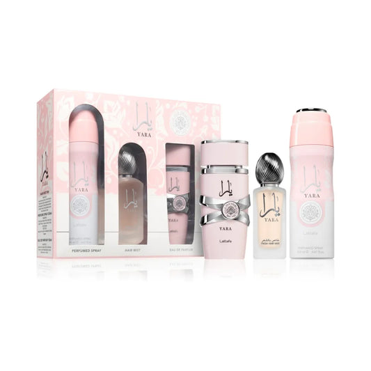 ESTUCHE KIT SET 3 PIEZAS YARA PINK