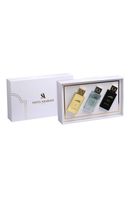 SWISS ARABIAN KIT: SHAGHAF OUD - SHAGHAF FOR MEN - SHAGHAF ASWAD - Fragancias Colombia